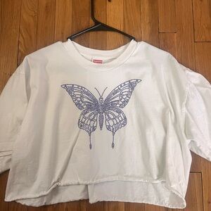 Surpreme butterfly crop top